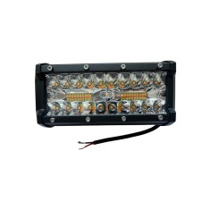 Proiector AutoREY&reg; Premium, LED Bar Stroboscop 120W si 7000 Lumeni cu 5 Functii, Lumina Alba si Galbena, Gabarit, Utilaje, Off-Road, Utilaje ATV SUV C