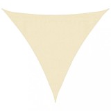 Cumpara ieftin Panza parasolar, crem, 3,6x3,6x3,6 m, HDPE, triunghiular