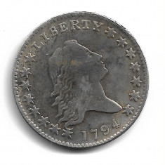 USA Flowing Hair HALF DOLLAR Coin 1794 - Replica Muzeu