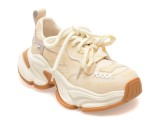 Pantofi sport GRYXX galbeni, 7053, din piele naturala