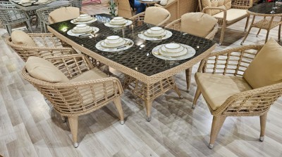 SET MOBILIER GRADINA IARY 4 MASA + 6 SCAUNE foto