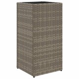 Cumpara ieftin Jardiniera de gradina, gri, 30x30x60 cm, poliratan