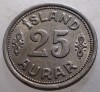 B.538 ISLANDA 25 AURAR 1940, Europa, Cupru-Nichel