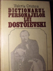 DICTIONARUL PERSONAJELOR LUI DOSTOIEVSKI VOL.1 PERSONAJELE MARILOR ROMANE - VALE foto