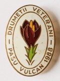 INSIGNA DRUMETII VETERANI PASUL VULCAN 1988 TURISM TURISTIC DRUMETIE ( CITITI DESCRIEREA )