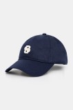 BOSS șapcă de baseball din bumbac culoarea albastru marin, cu imprimeu, 50533348