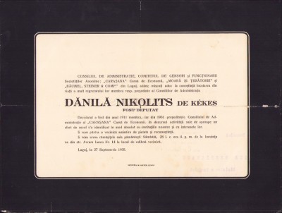 HST A292 Ferpar deputat Dănilă Nikolits de K&amp;eacute;kes 1935 foto