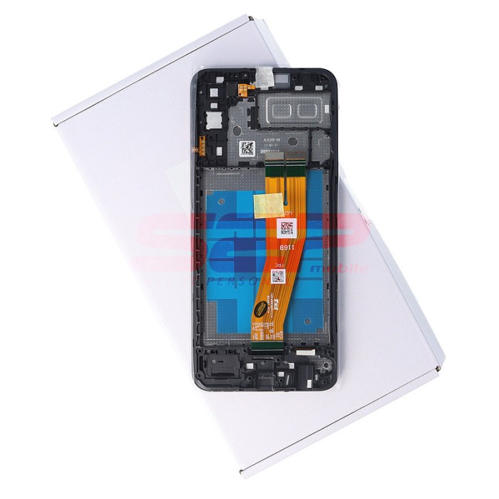 LCD+Touchscreen cu Rama Samsung Galaxy A04e / A042 BLACK Original Service Pack