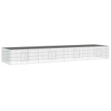 Cumpara ieftin Cusca pentru iepuri, 4 panouri, 325x109x54 cm, fier galvanizat