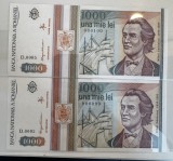 1000 lei 1993 Serii Speciale Mici 99-100 UNC perfect