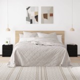 VidaXL Noptiere, 2 buc., negru, 40x31x50 cm, lemn masiv de pin