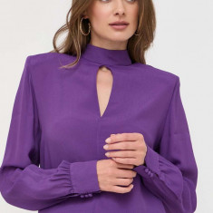 Ivy Oak bluza femei, culoarea violet, neted