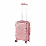 Bagaj de mana Leziter TraveLux Urban 40x30x20 cm cu roti detasabile, roz somon