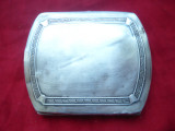 Tabachera veche Art Deco argint 800 , dim.=9,2x7,5cm