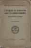 1356SPN L&rsquo;infinitif de narration dans les langues romanes par Alf Lombard, cu semnătura olografă a lui Vladimir Drimba, 1936, Uppsala