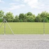 vidaXL Gard de c&acirc;mp 1x25 m Oțel galvanizat
