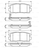 BOSCH 0 986 494 251 set placute frana,frana disc