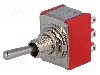 Intrerupator basculant, 2 pozitii, mod comutare ON-ON, 3PDT, {{Producator}} - 1M31T1B1M1QE