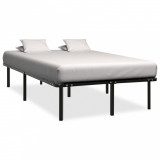 VidaXL Cadru de pat, negru, 180 x 200 cm, metal