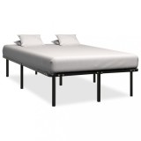 VidaXL Cadru de pat, negru, 120 x 200 cm, metal