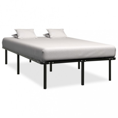 vidaXL Cadru de pat, negru, 160 x 200 cm, metal foto