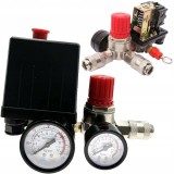 Presostat universal cu regulator pe presiune si manometru (FT0026)