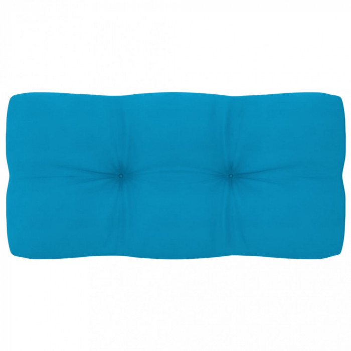 Pernă canapea din paleți, albastru, 80 x 40 x 10 cm