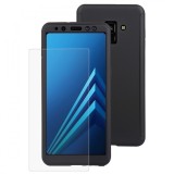 Cumpara ieftin Husa protectie pentru Samsung Galaxy A8 2018, FullBody, Negru, acoperire completa 360 grade cu folie de protectie gratis, MyStyle