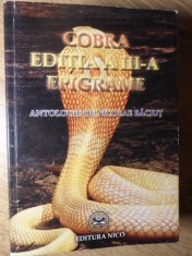 COBRA. EDITIA A III-A. EPIGRAME-ANTOLOGIE DE NICOLAE BACIUT-234848