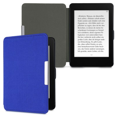 Husa pentru Kindle Paperwhite 7, Textil, Albastru, kwmobile, 49487.04 foto
