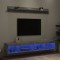 vidaXL Unități TV de perete cu LED-uri 5 piese gri beton lemn compozit 3216685