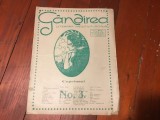 Revista Gandirea anul I nr 3 / 1 iunie 1921 !