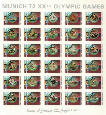 UMM AL QIWAIN 1972 - Olimpiada de vara, Munchen /minicoala MNH (Michel 120&amp;euro;) foto