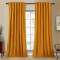 Set draperii soft cu rejansa transparenta cu ate pentru galerie, Super, 250x230 cm, densitate 200 g/mp, Galben, 2 buc