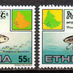 ETIOPIA 1985, Fauna, Pesti, serie neuzata, MNH