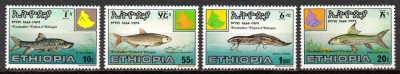 ETIOPIA 1985, Fauna, Pesti, serie neuzata, MNH foto