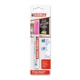 Marker Edding 4095 cu creta lichida, varf 2-3 mm, roz, blister