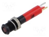 Lampă de control LED roșie 24V DC &Oslash;6mm CML INNOVATIVE TECHNOLOGIES