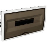 Tablou electric Solera Arelos 8685PF, 18 module, incastrat, IP40, 247x409x94 mm, plastic, usa fumurie, rama alba