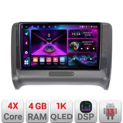 Navigatie Audi TT 2004-2011 Quad Core A-078 4+64 InCell Display 1K Android Waze USB Navigatie Internet Youtube Radio CarStore Technology foto