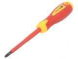 Șurubelniță Izolată Pozidriv PZ2 H&Ouml;GERT TECHNIK, 100mm, Oțel Aliat, 1kVAC