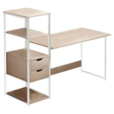 Birou cu biblioteca Zayn &Iota;&Iota; Pako World Natural 107x40x110 cm