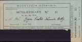 HST A1887 Carte membru Musikverein Hermania Sibiu 1936