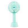 Ventilator Portabil Zass ZPF 02 Albastru, 3 Viteze, USB, Reincarcabil, Mini, Silentios, Birou/Mana