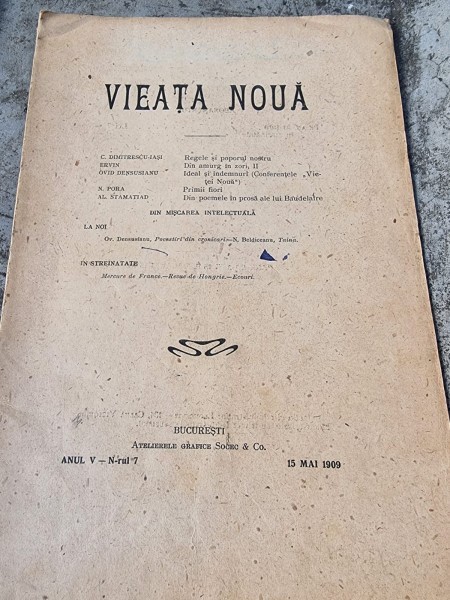 Vieata Noua Anul V Nr. 7 Mai 1909
