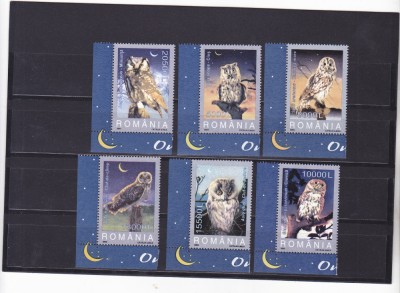 ROMANIA 2003 LP 1610 , CUCUVELE CU MARGINE MNH, Nestampilat foto