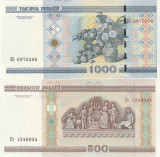Belarus Set 500, 1000 Rubles 2000 P-27,28 UNC