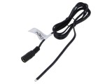 Cablu ESPE 2x0,52mm&sup2; DC 5,5x2,1mm soclu drept negru 1,5m KG216-000-213-0150