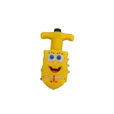 Jucarie titirez cu lansator, cu muzica si jocuri de lumini, model SPONGE