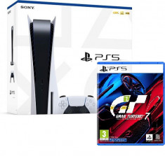 Consola Sony PlayStation 5 cu Disc + joc Gran Turismo 7 foto